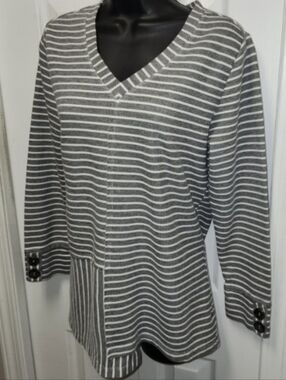 Neon Buddha Gray Tunic Top